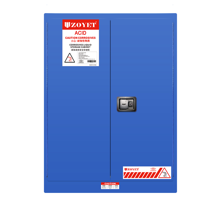 FM腐蚀品安全柜（90加仑/340升）双门，自动关门