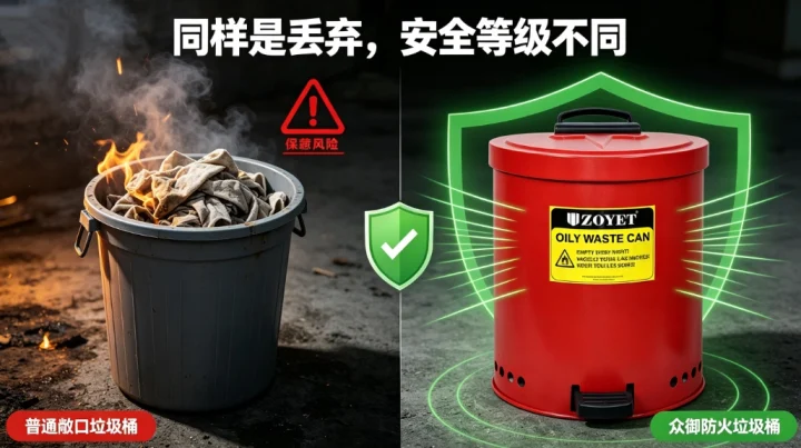 筑牢工业微安全防线：众御防火垃圾桶破解易燃废弃物存储隐患