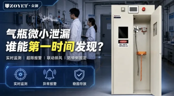 众御智能气瓶柜：全天候安防监测，筑牢工业气瓶储存安全防线