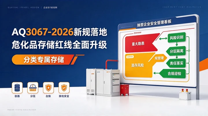 AQ3067-2026 新规落地，危化品存储红线升级！分类专属存储，守住企业安全底线